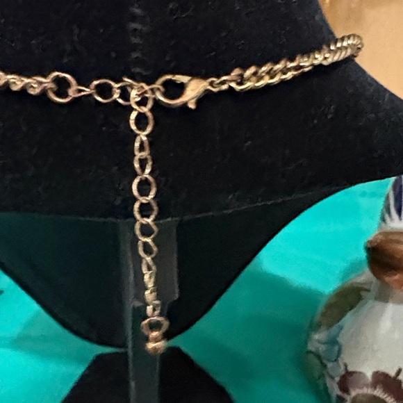 Blue, White and Pink Statement Necklace - Picture 2 of 6